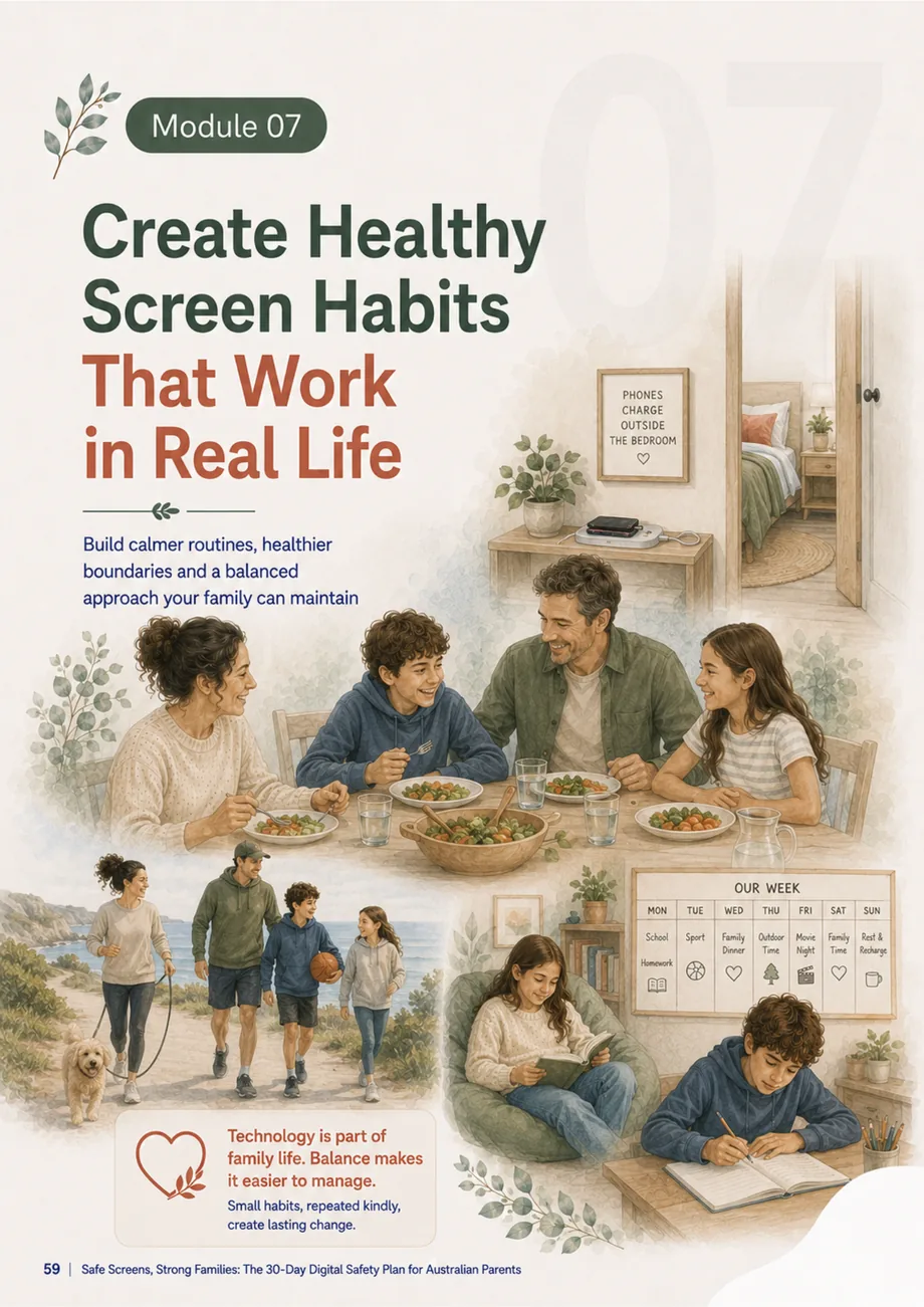Inside page: Create Healthy Screen Habits That Work in Real Life